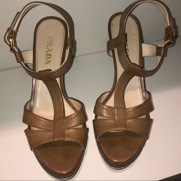Prada T strap platform Open toe heels - Picture 1 of 7